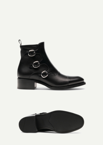 Magnanni Lucia women's triple buckle boot product details page.